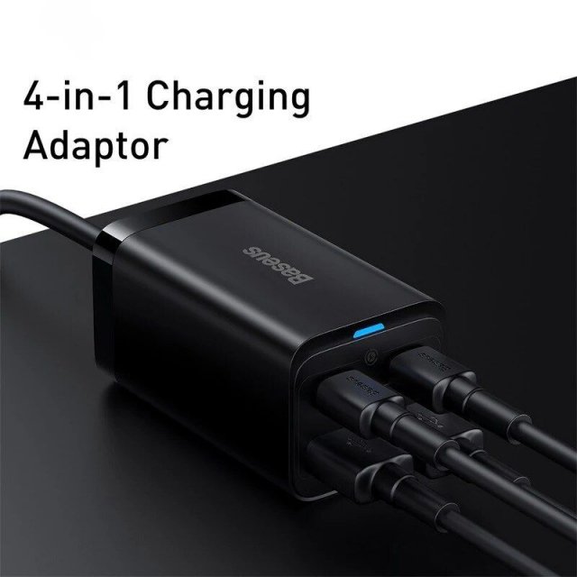 100W GaN3 Desktop Quick Charger with 4 Ports – Type C & USB Fast Charge