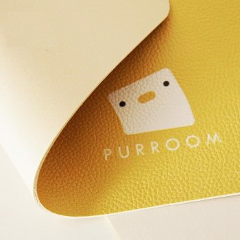 Waterproof & Oil-Proof PU Leather Pet Bowl Mat for Cats