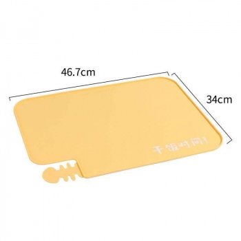 Quadrate Silicone Cat Feeding Mat - Waterproof & Non-Slip Pet Bowl Pad