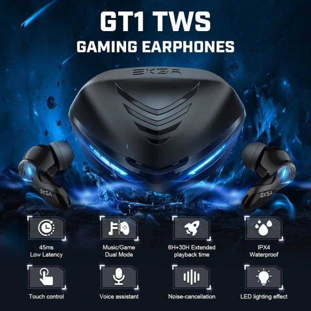 Wireless Gaming Earbuds with Microphone