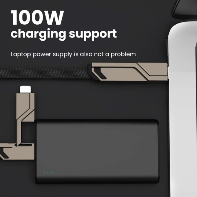 4-in-1 USB C Lightning Fast Charge & Sync Multi-Cable