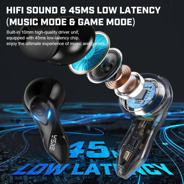 Wireless Gaming Earbuds with Microphone