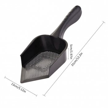 Efficient Fine-Holed Litter Scooper for Pets