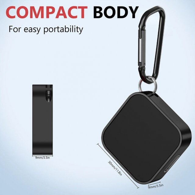 2-in-1 Portable Magnetic Wireless Charger with Keychain Type-C Pad for Apple Watch Series