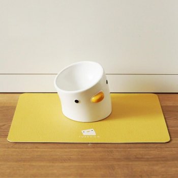 Waterproof & Oil-Proof PU Leather Pet Bowl Mat for Cats