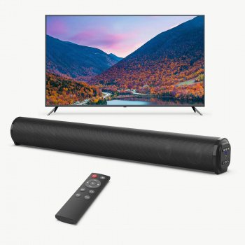 Alternative view of 20W Wireless Bluetooth Soundbar with Rich Bass, Multi-Connection for Home Theater and Gaming