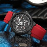 Luxury Quartz Waterproof Men's Wristwatch with Luminous Silicone Strap - Image 6