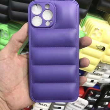 Fashion Down Jacket Soft Silicone Phone Case for iPhone Series