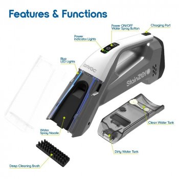 Cordless Handheld Upholstery & Carpet Spot Cleaner