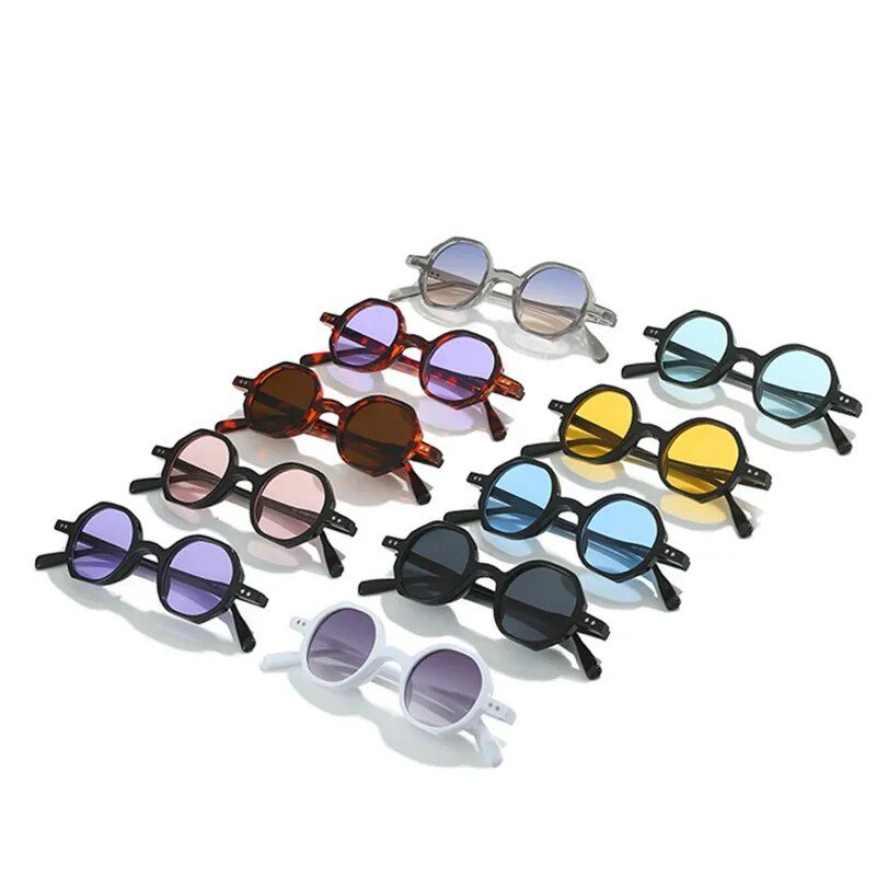 Trendy Small Round Sunglasses - Vintage-Inspired Unisex UV400 Eyewear 