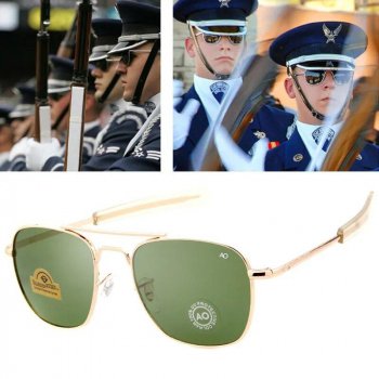 Elite Pilot-Style Sunglasses - UV400 Protective, Military-Inspired Fashion Eyewear