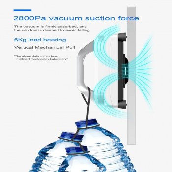Intelligent Window Cleaning Machine with High Suction and Safety Features
