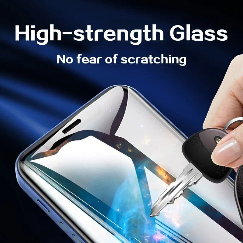 4PCS Full Coverage Tempered Glass Screen Protector for iPhone 13, 12, 11 Pro Max and More 