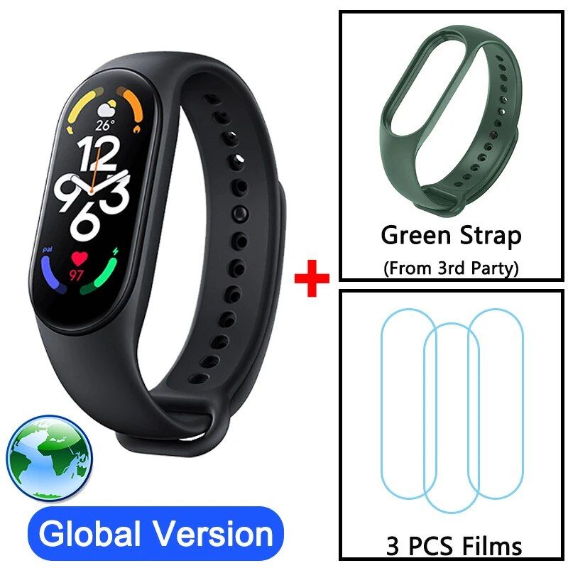 Watch + Green Band + 3Pcs Films