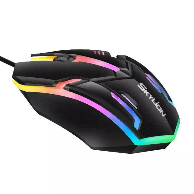 Wired 3-Button Gaming & Office Mouse with Colorful Lighting for Windows and IOS - Image 7