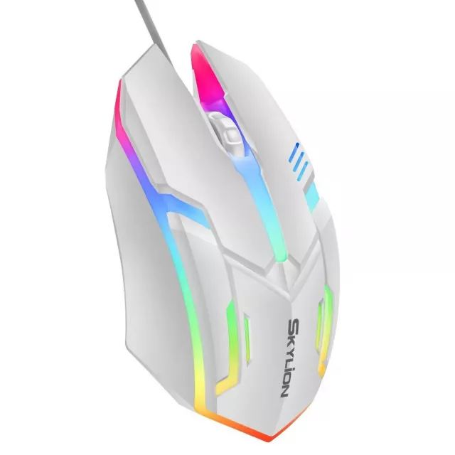 Wired 3-Button Gaming & Office Mouse with Colorful Lighting for Windows and IOS - Image 6