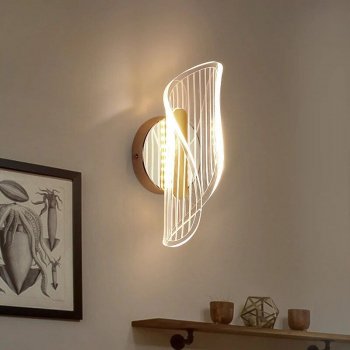 Alternative view of Versatile LED Wall Sconce: 3-Color Modern Indoor Lighting Fixture