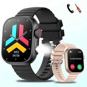 Alternative view of 2.01" LED Smartwatch with 100+ Sport Modes, Fitness Tracker & Body Temperature Monitor