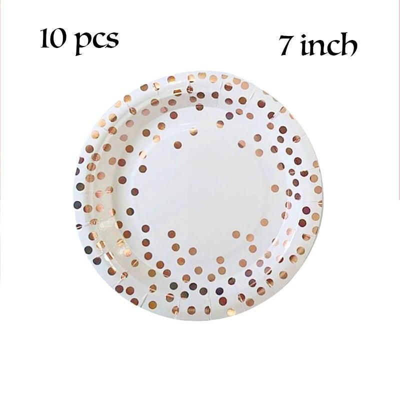 10pcs 7inch Plates