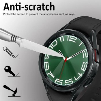 Samsung Galaxy Watch 6 Tempered Glass Screen Protector - Ultra Clear HD Film