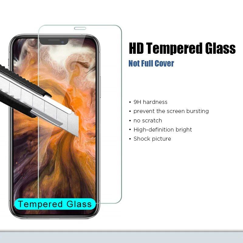 iPhone Tempered Glass Screen Protector for 11, 12 Pro Max and More 