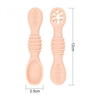 Cute Baby Learning Spoons Utensils Set