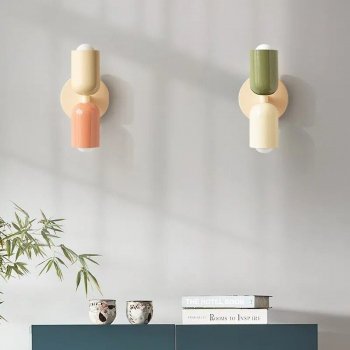 Modern Minimalist Double-Head Nordic LED Wall Lamps for Cozy Indoor Ambiance