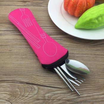 Compact & Stylish Cutlery Storage Bag for On-the-Go Dining