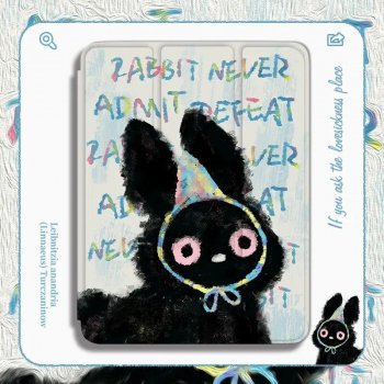 Graffiti Cat & Colorful Polka Dots iPad Case