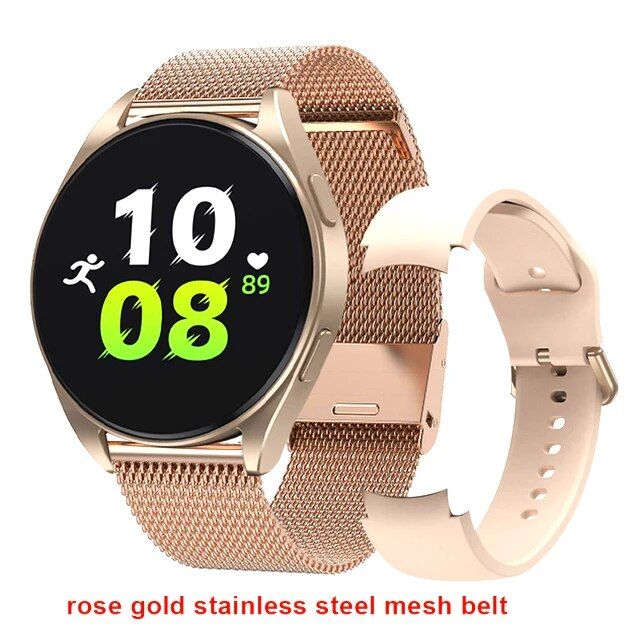 Rose gold mesh belt