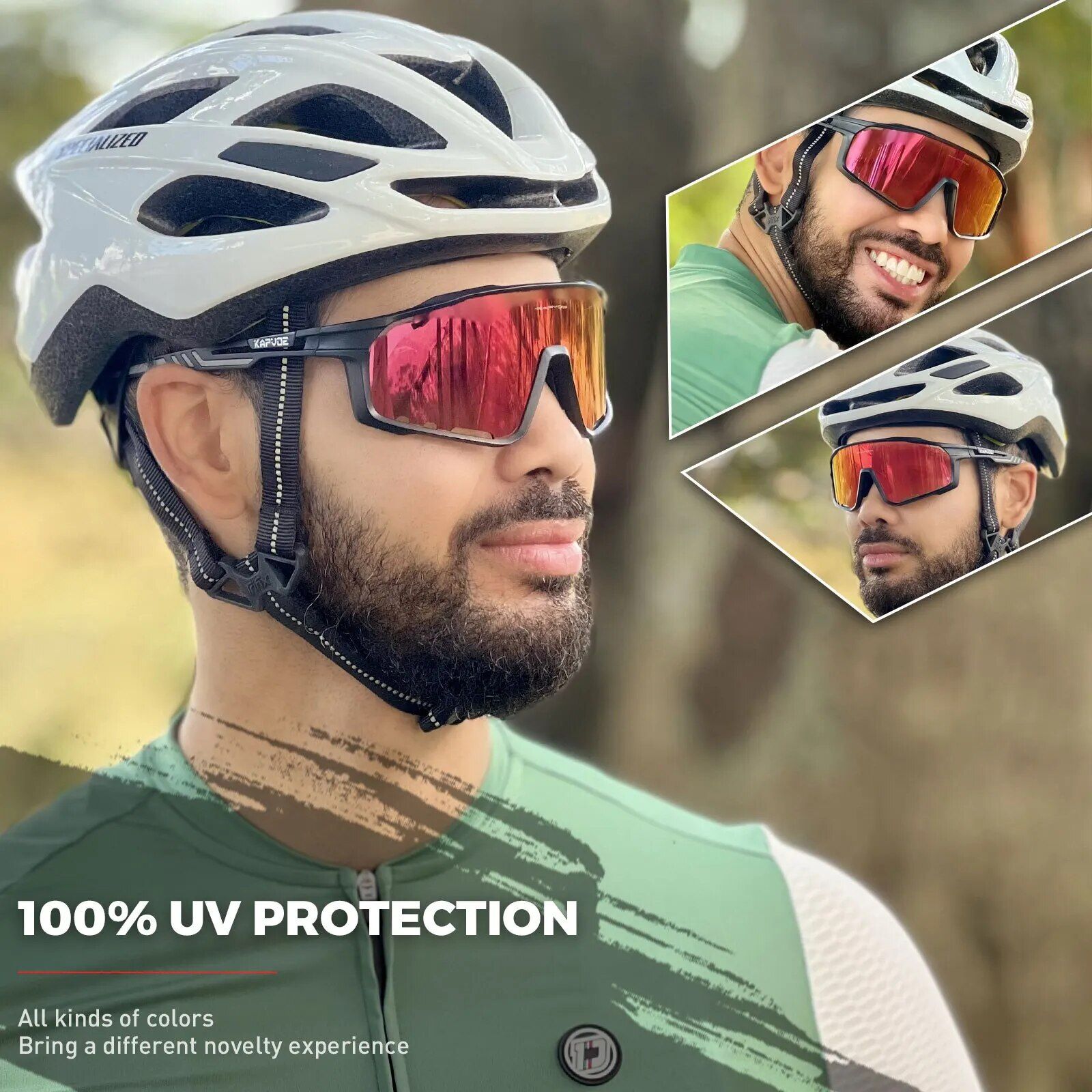 Photochromic Cycling Glasses: UV400 Protection, Unisex, for All Outdoor Sports 