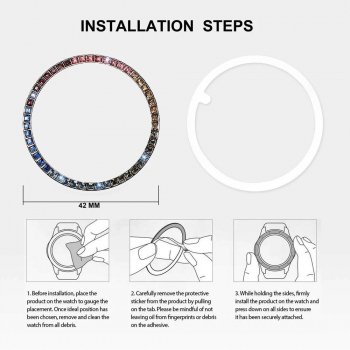 Diamond Bezel Style Ring - 42mm Samsung Galaxy Watch Protector Cover