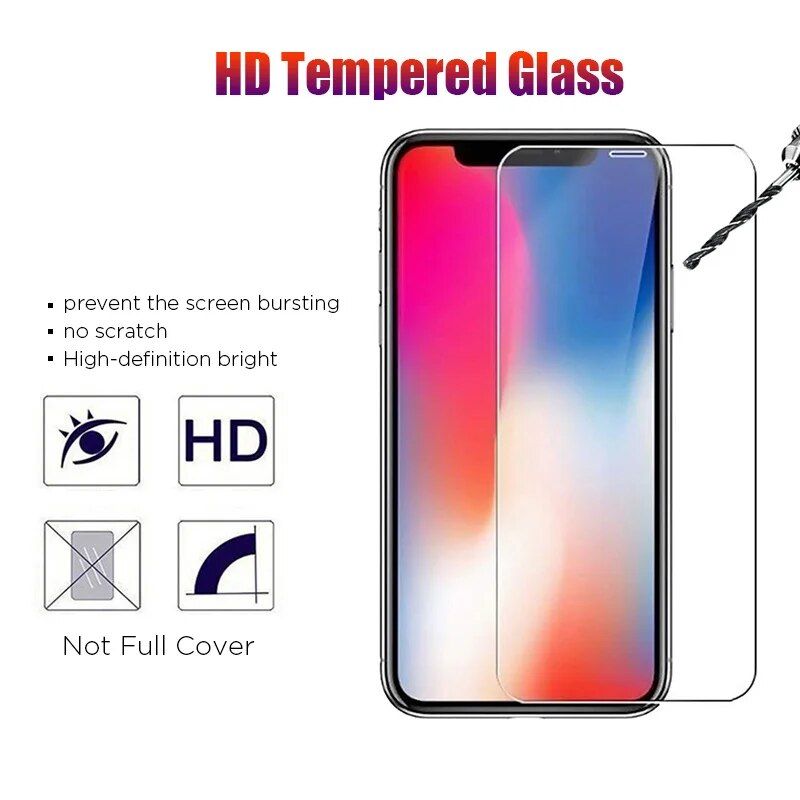 iPhone Tempered Glass Screen Protector for 11, 12 Pro Max and More 