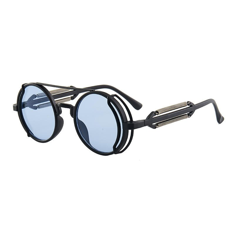 Chic Punk-Style Round Sunglasses 