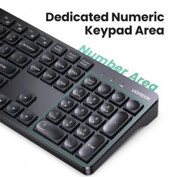 Wireless 2.4G Dual-Language Keyboard & Mouse Combo - High Precision, Ergonomic Design for Efficient Home Office Setup