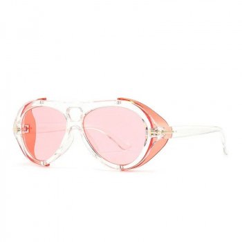 Stylish Steampunk Round Sunglasses UV400 - Unisex Retro Eyewear