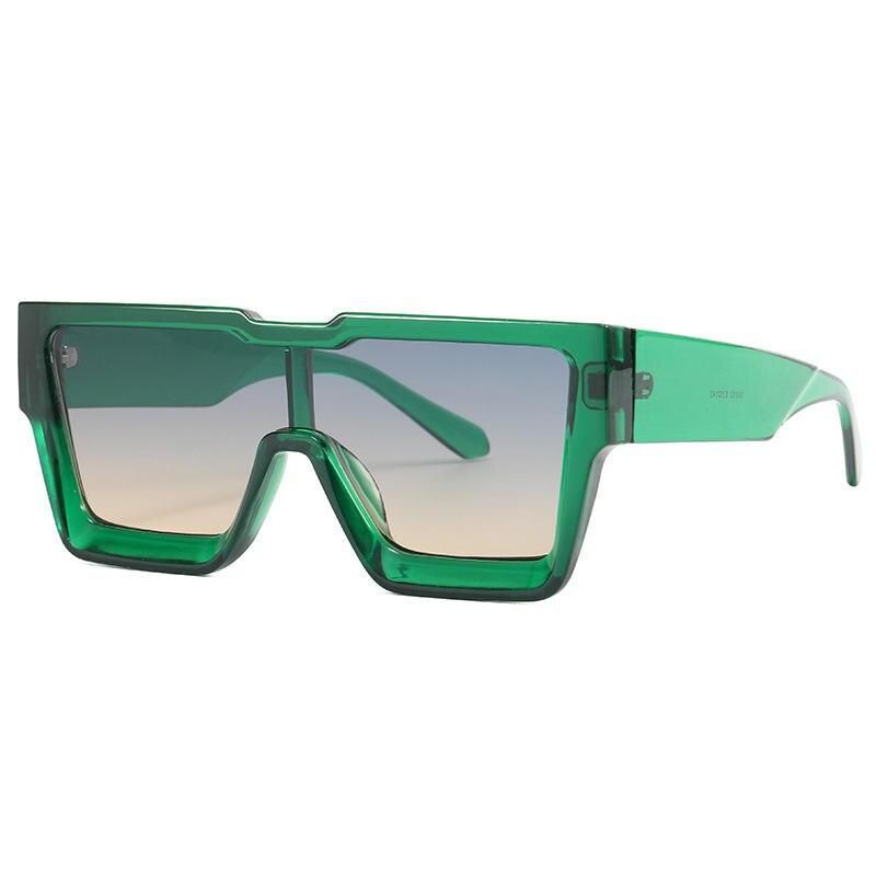 Oversized Square Sunglasses - Vintage Unisex Sunnies with UV400 Protection 