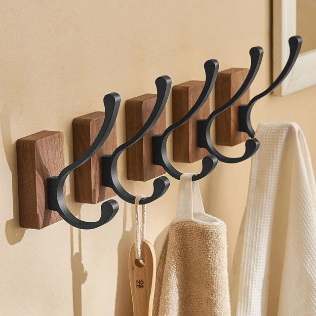 Walnut Solid Wood Single Hook - Image 5