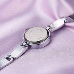 Elegant Stainless Steel Rhinestone Quartz Ladies Watch - Image 3