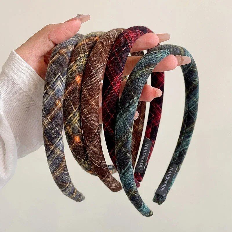 Elegant Plaid Hairband 