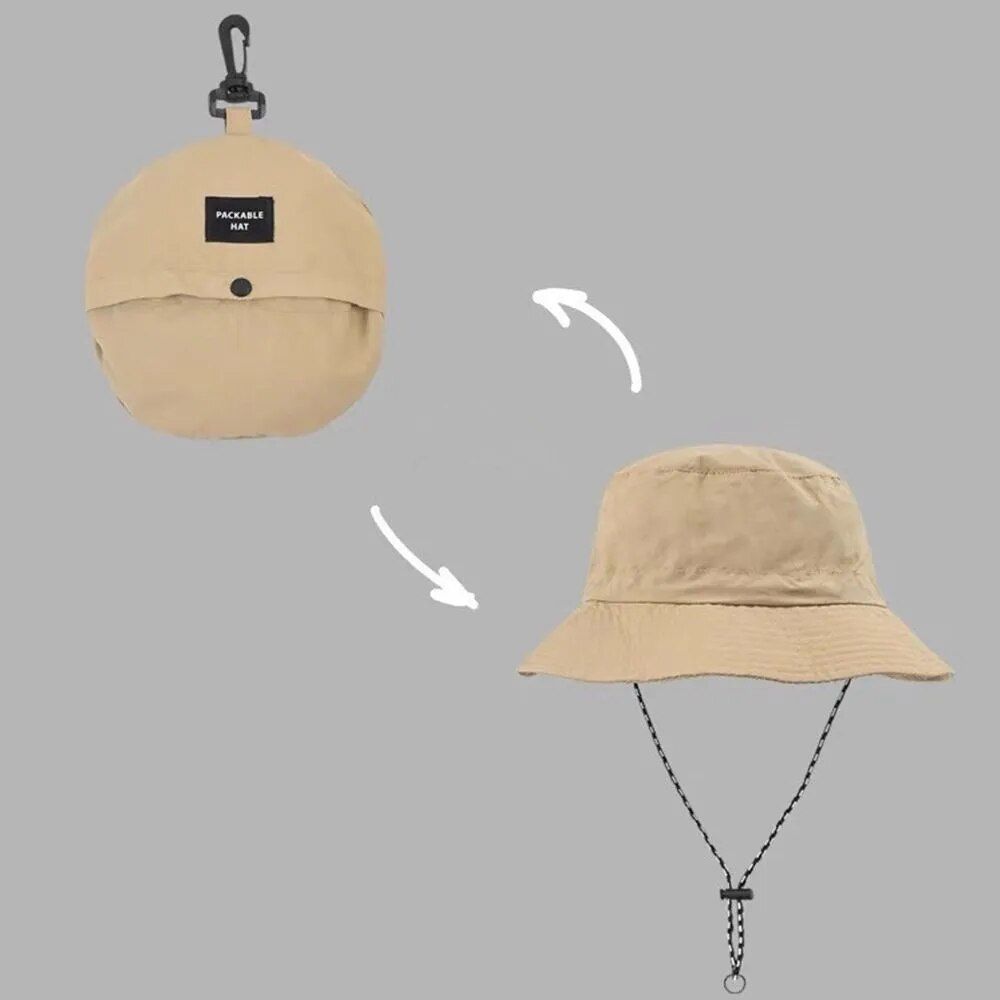 Versatile Outdoor Sun Protection Waterproof Bucket Hat 