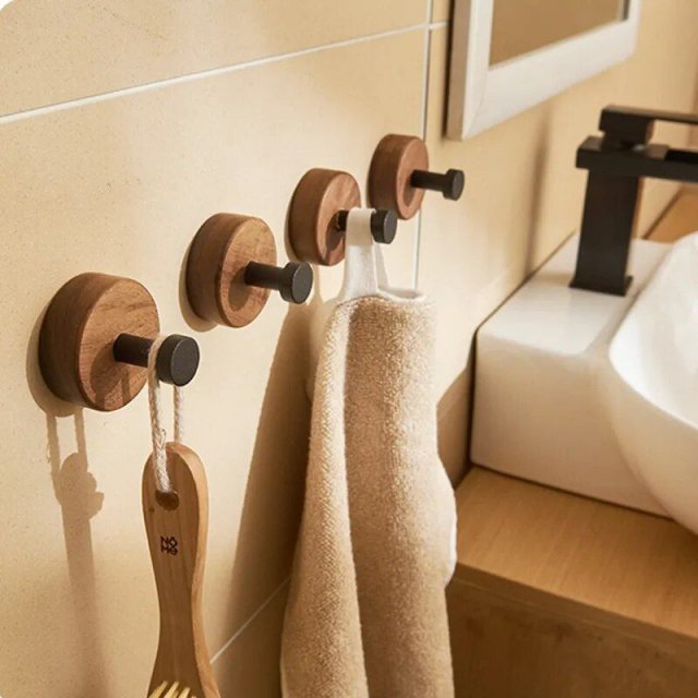 Walnut Solid Wood Single Hook - Image 3