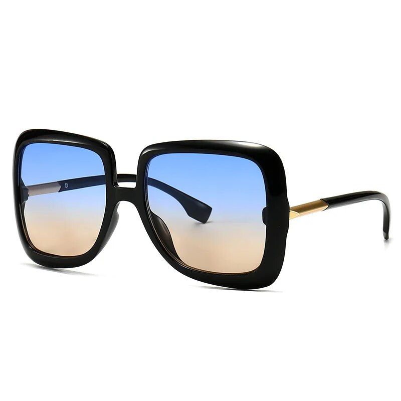 Chic Oversized Square Sunglasses - Vintage-Inspired Fashion Shades for Women 