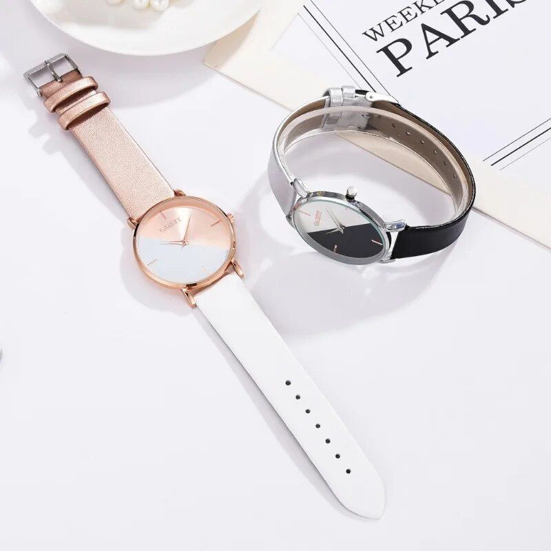 Elegant Dual-Tone Quartz Ladies Watch 