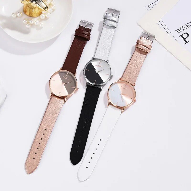 Elegant Dual-Tone Quartz Ladies Watch 