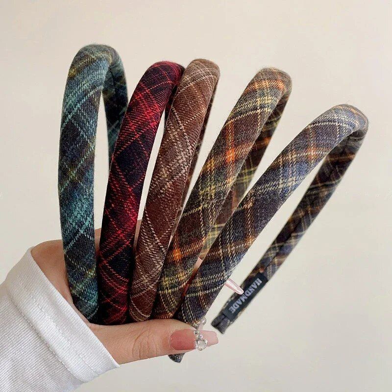 Elegant Plaid Hairband 