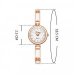 Elegant Stainless Steel Rhinestone Quartz Ladies Watch - Image 7