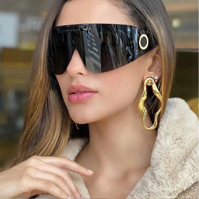 Oversized Cat Eye Fashion Sunglasses – UV400 Vintage Shades for Men & Women 