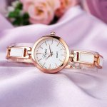 Elegant Stainless Steel Rhinestone Quartz Ladies Watch - Image 5