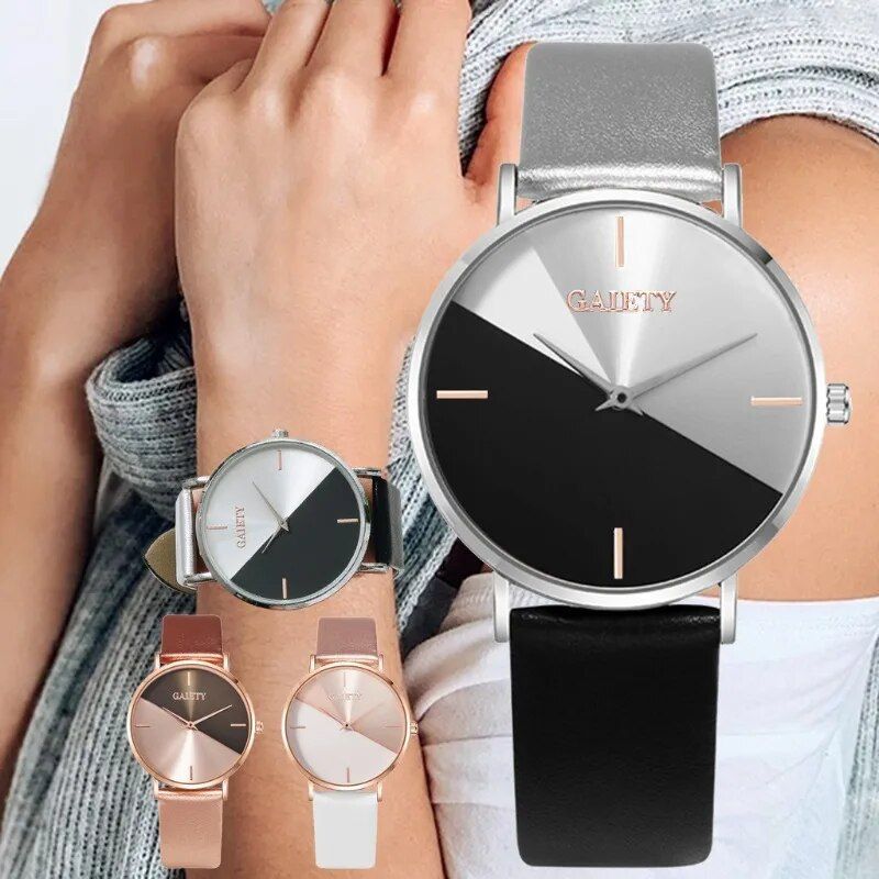 Elegant Dual-Tone Quartz Ladies Watch 